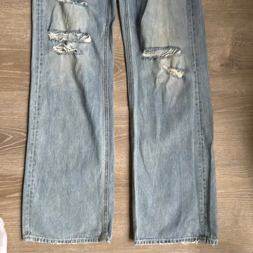 GRLFRND Brooklyn High Rise Straight IN LOST PALMS 25