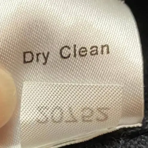 Garnet Hill Merino Wool Turtleneck Dress Knee Length Black Womens Size Small