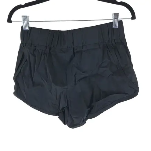 Halara High Waisted Dolphin Hem Casual Shorts 2" Black M