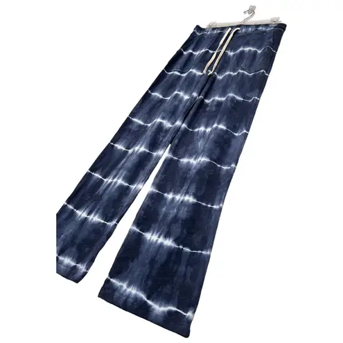 Sundry New  Tie Dye Straight Leg Lounge Pockets Sweatpants Blue 2