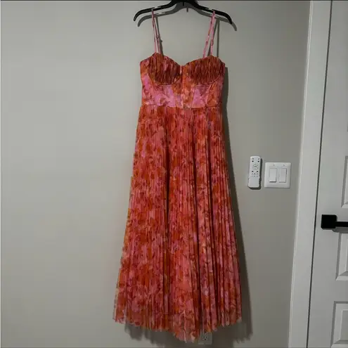 Hutch Amara Strapless Bustier Tulle Dress in Gold Vintager Size 10