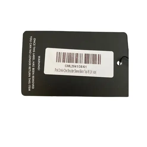 Pretty Little Thing Nwt  One Sleeve Crop Bikini Top Sexy Cold Shoulder Blouse