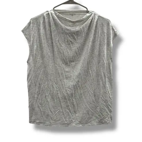 Garnet Hill Garnet Hill Drape Neck Top Women’s Size Large Gray Lightweight Casual
