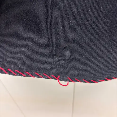 LifeStyle Christmas Cats Vibtage Jacket Fine Wale Corduroy Black Womens Plus Sz Size XXL