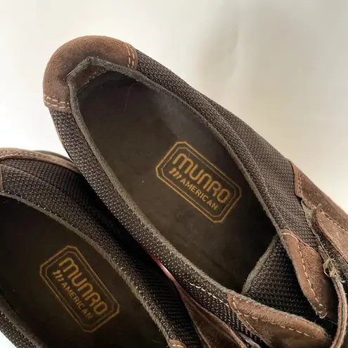 Munro American brown loafer shoes women's size 6.5 comfortable dark sneakers