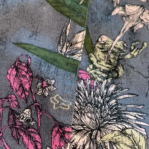 FOX Racing Exotic High Waist Blue Foral Shorts Size 3