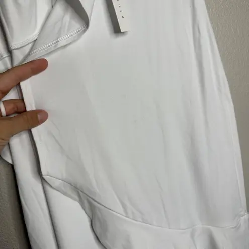 Susana Monaco Ruffled Mini Wrap Dress Size XS Sugar White Strappy Ruffle New