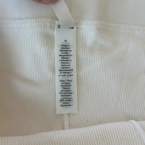 SKIMS Cotton Rib Boxer in Marble, Size Medium