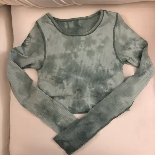 Lululemon Ebb To Street Long Sleeve Marble Dye Top