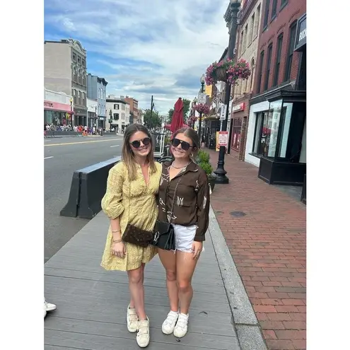 DEREK LAM 10 X RTR Yellow Floral 100% Cotton Hourglass V