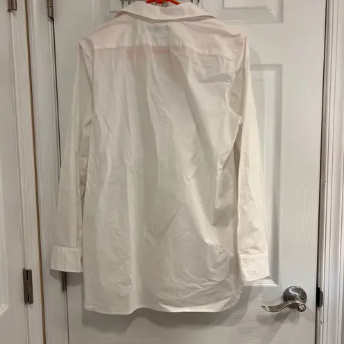 Ralph Lauren  White Lace Up Collared Button Down Shirt