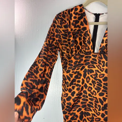 Beautiful XXL Orange and Black Bodycon Dress for a Night Out