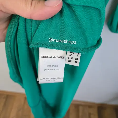 Rebecca Vallance Edie Cutout Midi Dress Green Size 8