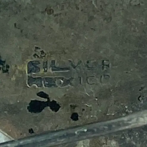 Mexico Silver Man Pulling Donkey Mule Pin Brooch Vintage