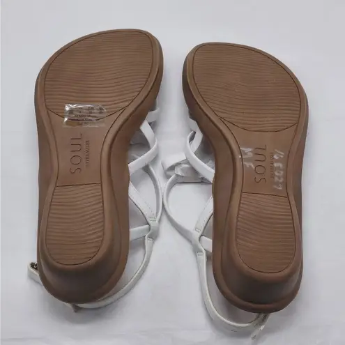 Soul Naturalizer Sierra Strappy Sandal Women's 8.5W White Casual Summer Shoes Size 8.5