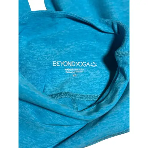 Beyond Yoga Space Dye Caught In The Midi High Waisted Legging XS NWT Blue Glow