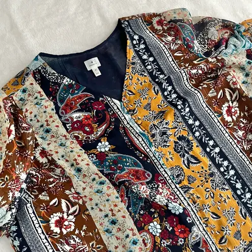 Dress Barn  boho paisley multicolor blouse 2X