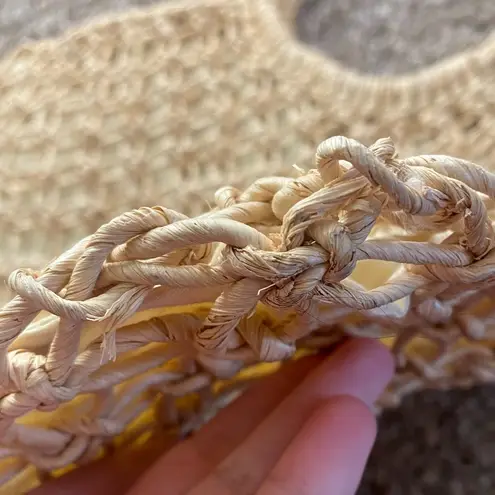 Vintage Straw Wicker Shoulder Bag Tote Beach Bag