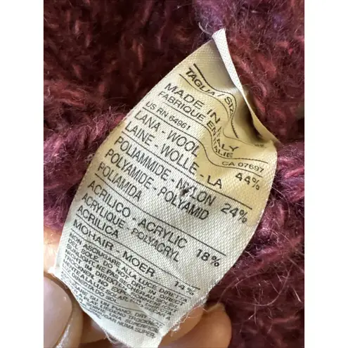 United Colors Of Benetton Women's Wool Nylon Cardigan Sweater Oversized Size S