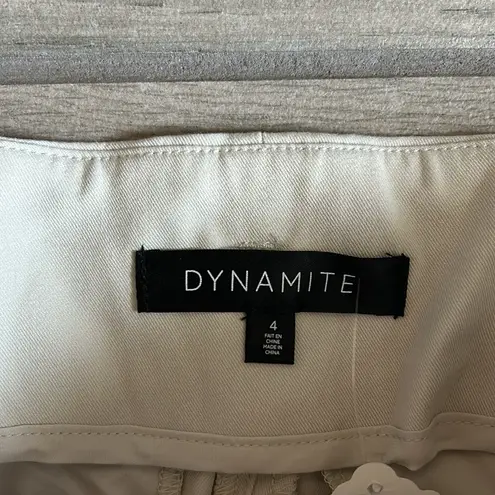 Dynamite  rainy day wide leg paper bag waist pants