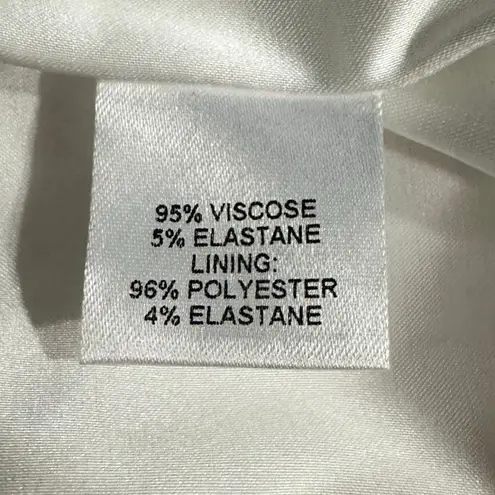 Michelle Mason Midi Dress Women's 2 Off White Gown Halter Sleeveless Open Back