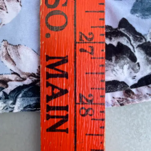 Ricky Singh Blue Floral Hawaiian Button Up T-shirt