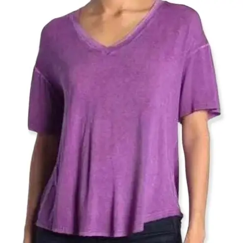 Abound  Women’s Washed V-neck High-Low Short Sleeve T-shirt