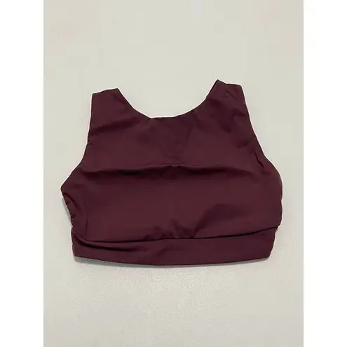 Vitamin A Maia Biosculpt Bikini Swim Top Burgundy Red 4 XS Extra Small