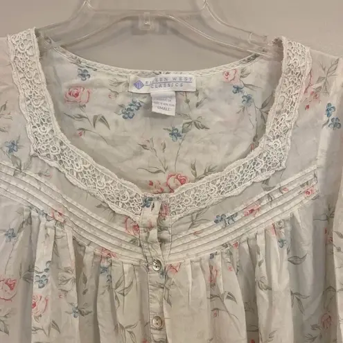 Eileen West classic nightgown size small White