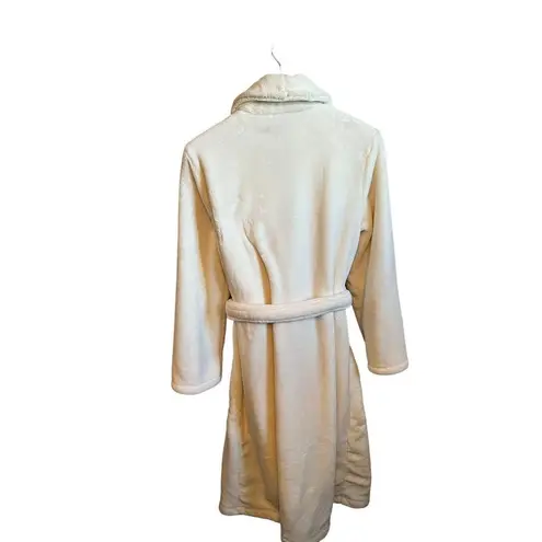 Soft Surroundings NWT Belted Robe Womens Ecru Cream Amalia Medium Soft Cozy