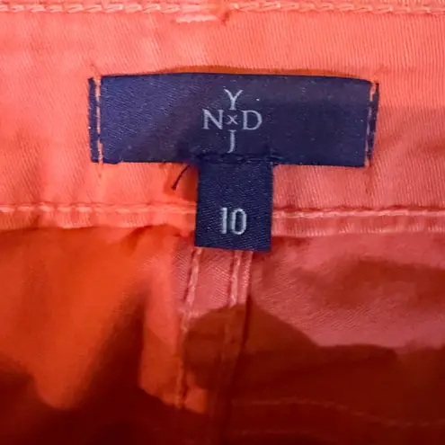 NYDJ Womens Jeans Size 10 Coral Colored Jeans Comfort Stretch Denim