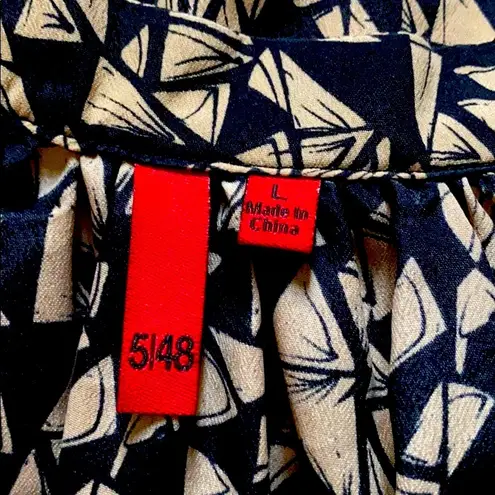 5/48 Geometry Shirt Dress Size L