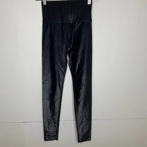 Carbon 38 Glossy High Rise Full-Length Legging Black Womens Small