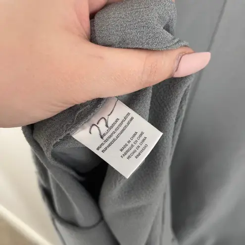 Bobeau Grey Surplice Faux Wrap Shift Dress NEW