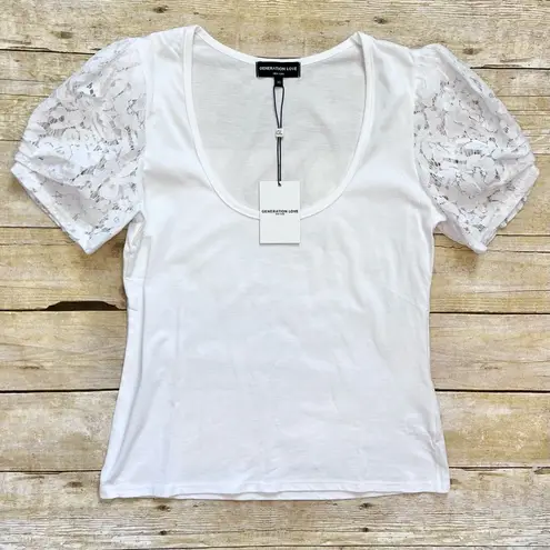 Generation Love NWT  Victoria Lace White Tee