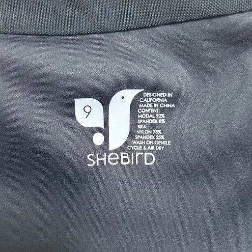 She Bird Navy Blue The Freedom Racerback Built In Bra Mesh Back Tank 9 XXXL Size undefined