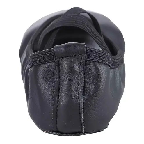 Capezio  Leather Black Ballet Flats with Elastic Strap for women sz5