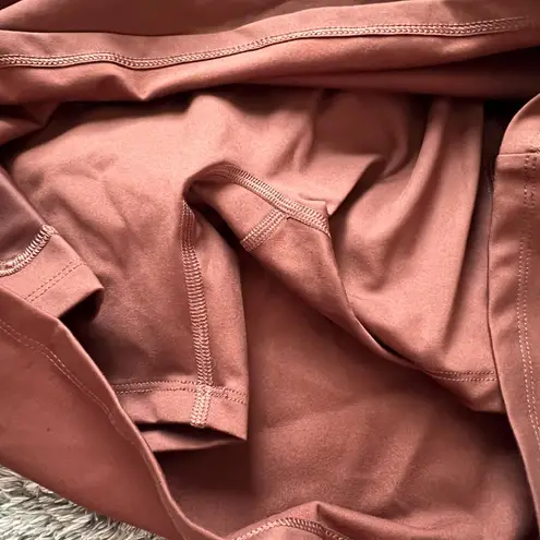 Girlfriend Collective Brown Active Dress With Attached Shorts Work Out Yoga Hike