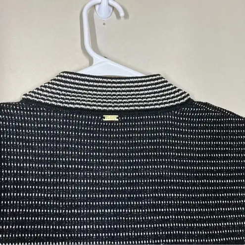 St. John $795 Caviar Wool Blend Jacket Size Small