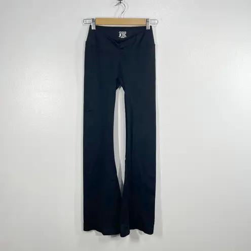 OQQ High Waist Flare Leggings Women's M Black Stretch Yoga Pants Bootcut Size M