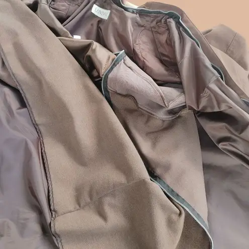 London Fog Coat Mid Classic Chocolate Suit City Brown Rain Trench Lined Reg 5