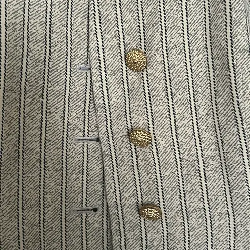 Jones Wear Tan and Gold Striped Tailored Blazer / Suit Jacket