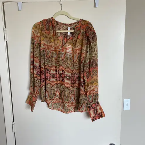 Mango  Bohemian Multicolor Blouse