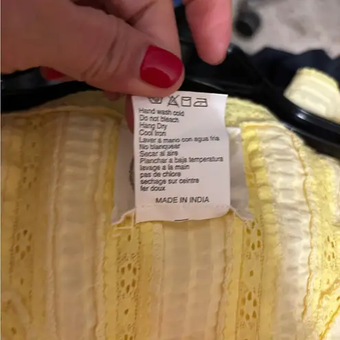 Muche Muchette yellow lace dress one size Size undefined