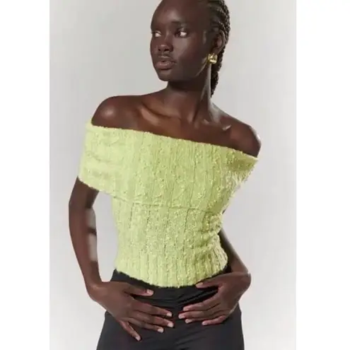 Silence + Noise NWOT! UO  Starlet Off-The-Shoulder Knit Top - Image 3