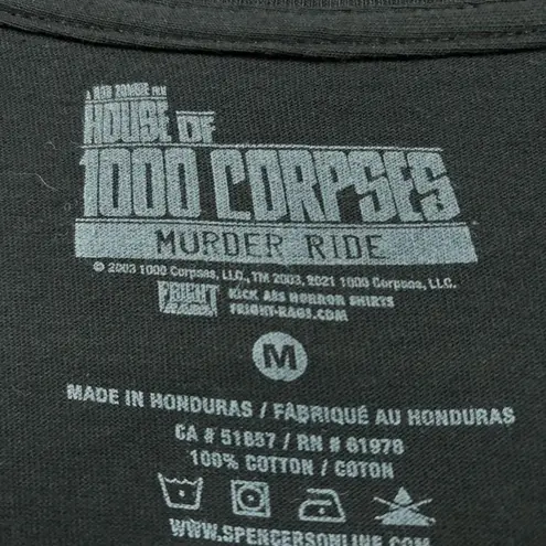 Rob Zombie House of 1000 Corpses T-Shirt Size Medium