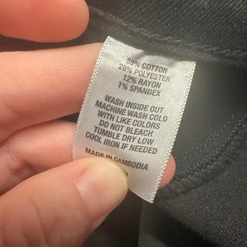 Wonderly Pull On Jeggings Womens 12P Black Flex Stretch Pants Flat Front