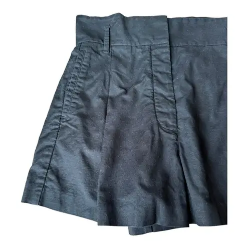 Wilfred High waisted pleated linen black shorts pockets by with linen size 10