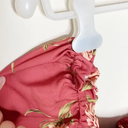 Agua Bendita Blomma Michelle smocked crop top sz L