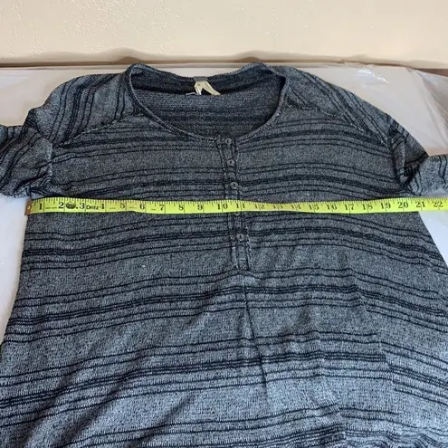 Free People  We The Free Striped Henley Boho Top Size Small